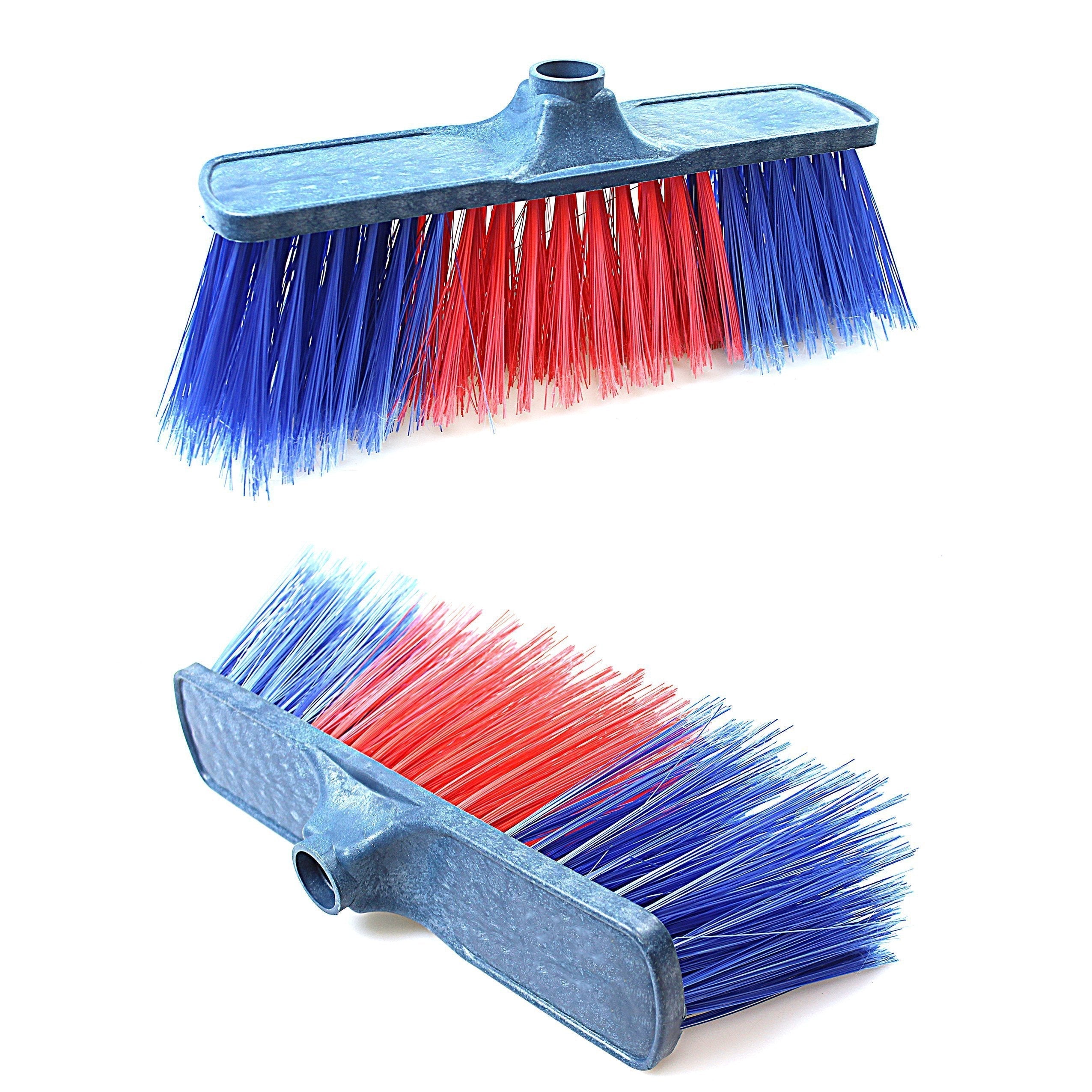 Plastic Bristle Cleaning Brush Head Two Tone 25 cm Assorted Colours 3225 A