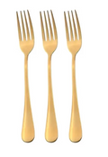 Gold Coloured Metal Forks 20cm Pack of 3 – SKU 7029