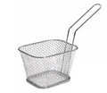 Mini Square Metal French Fries Chips Serving Mesh Basket 10 x 6.5 x 8.5 cm 7033
