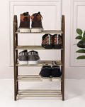 Plastic Shoe Organiser Rack 5 Tier 74 x 18 cm Assorted Colours 6814