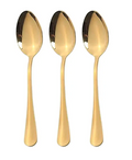 Gold Coloured Metal Spoons 20cm Pack of 3 7028 A
