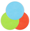 Pet Dog Toy Silicone Rubber Frisbee Flying Disc Assorted Colours 3043 A