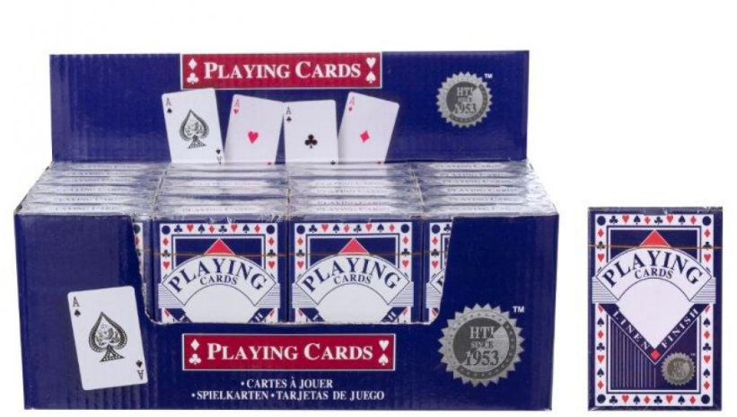 Plastic Coated Playing Cards H1.8 x D8.9 x W5.9 cm 0024323