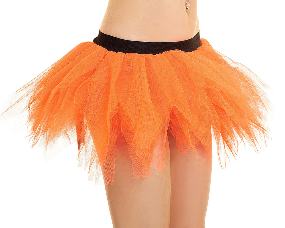 Crazy Chick Adult 6 Layer Orange Petal Pumpkin Tutu Skirt