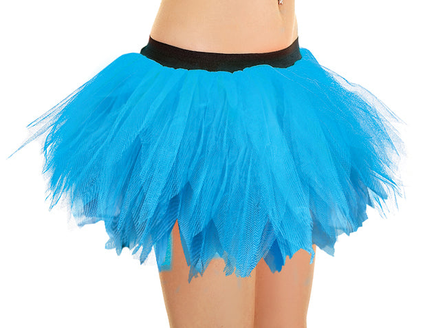 Crazy Chick Adult 6 Layer Turquoise Petal Tutu Skirt