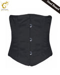Crazy Chick Black Steel Bone Waist Cincher