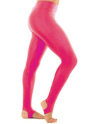 Crazy Chick Girls Shiny Pink Stirrup Leggings
