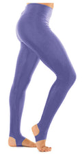 Crazy Chick Girls Shiny Navy Blue Stirrup Leggings