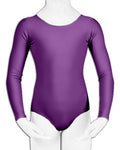 Crazy Chick Girls Shiny Lycra Purple Leotard