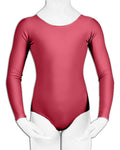 Crazy Chick Girls Shiny Lycra Wine Leotard