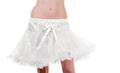 Crazy Chick Adult White Layered Ruffle Petticoat Tutu Skirt