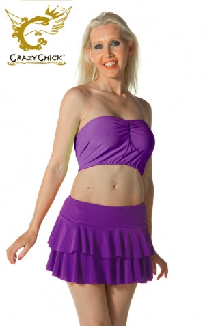 Crazy Chick Adult Boob tube Purple