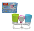 Bathroom Suction Complete Toiletry Care Cup Holder Suction Multi Coloured 5194