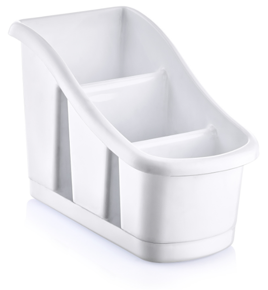 Plastic Step Cutlery Holder with Drip Tray Assorted Colours D14003