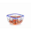 Square Clear Plastic Food Storage Container with Sealing Lid 275ml D30101