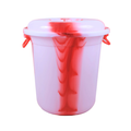 50 Litre Tie Dye Design Plastic Bucket with 2 Side Handles Assorted Colours MX4064 A