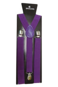 Wickedfun Purple Plain Braces 2.5 cm