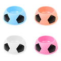 Plastic Dog Food Bowl Football Design Assorted Colours 4200