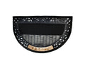 Half Circle Doormat Gold Metal Welcome Design Assorted Colours 0478 A