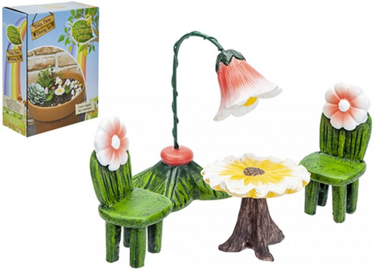 956579 SECRET FAIRY TULIP/DAISY OUTDOOR DINING SET