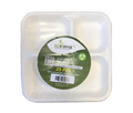 Square 3 Compartment Food Tray Pack of 25 EC1666