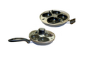 Metal 4 Egg Poach Boiling Pan with Glass Lid 20cm EGG1