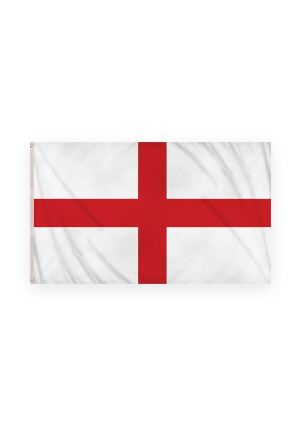 St George Cross Flag 3ft x 2ft – Classic Red Cross White Background, SKU F77350