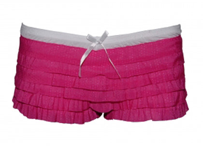 Fuchsiawhite Ruffle Knickers