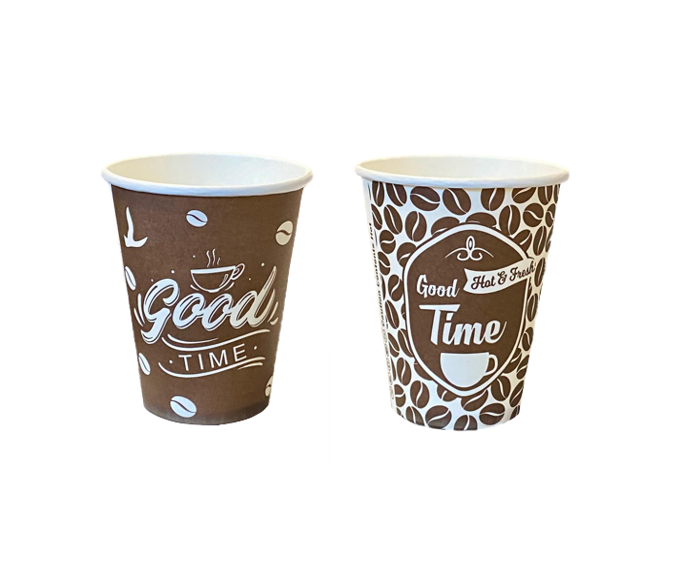 Single Wall Paper Cups 8oz Pack of 50 Assorted Designs GAK0850