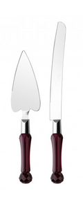 ROOC Cake Cutting Server Set of 2 Plastic Crystal Shaped Handle GPASTA