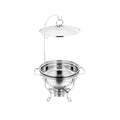 SQ Round Banquet Buffet Chafing Dish with Glass Lid 3.5L 10851