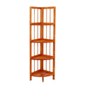 Wooden Corner Rack Maple 4 Tier 28cm x 26 x 110cm 8788