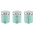 Gems Airtight Food Canister Set 3 Piece Seafoam 10 x 12 cm 9542