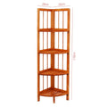 Wooden Corner Rack Maple 4 Tier 28cm x 26 x 110cm 8788