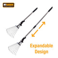Expandable Telescopic Garden Rake With Non Stick Handle 23cm x 70cm 1113