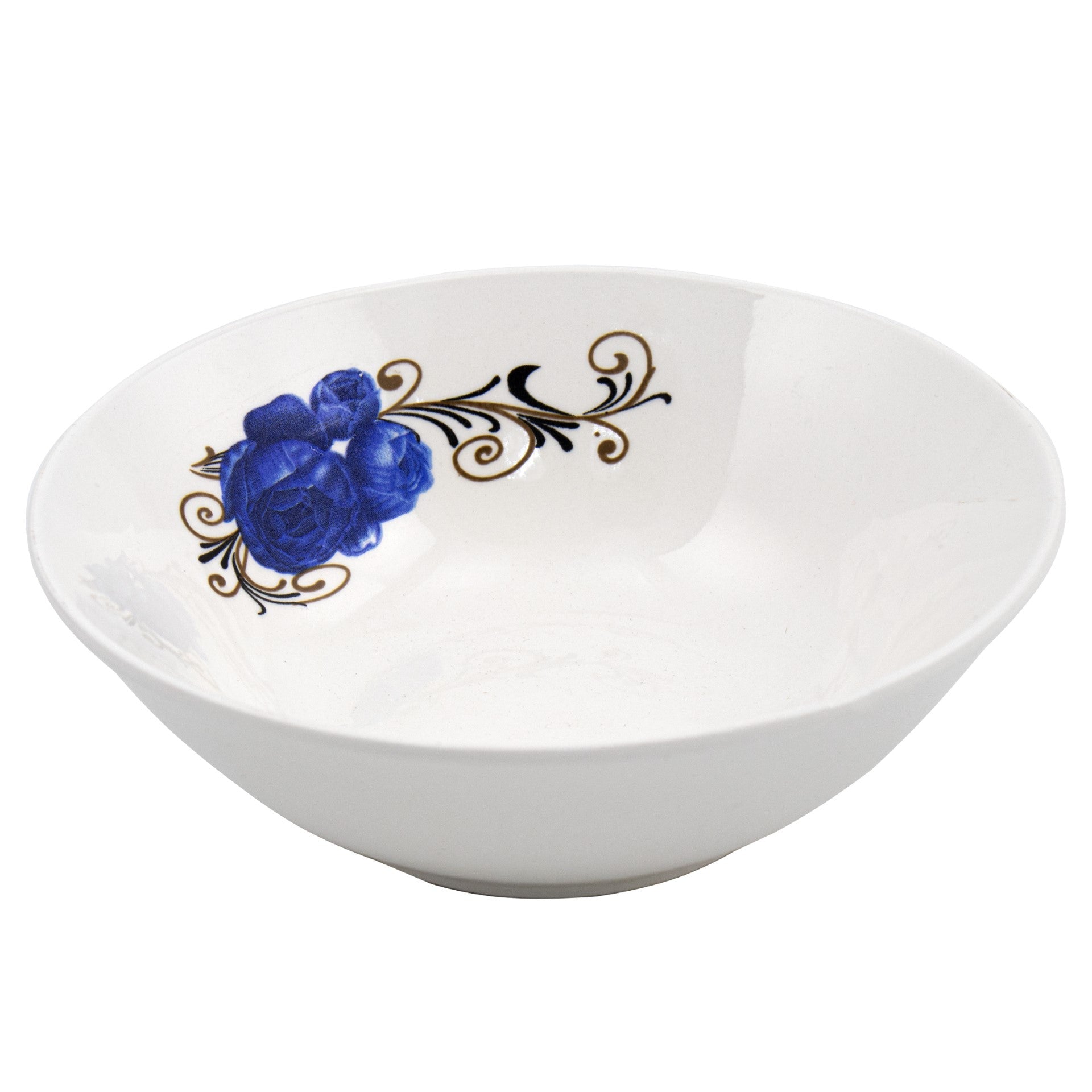 Durane Ceramic Cereal Bowl Blue Rose 400ml 15 x 15 cm 10494 (Parcel Plus Rate)