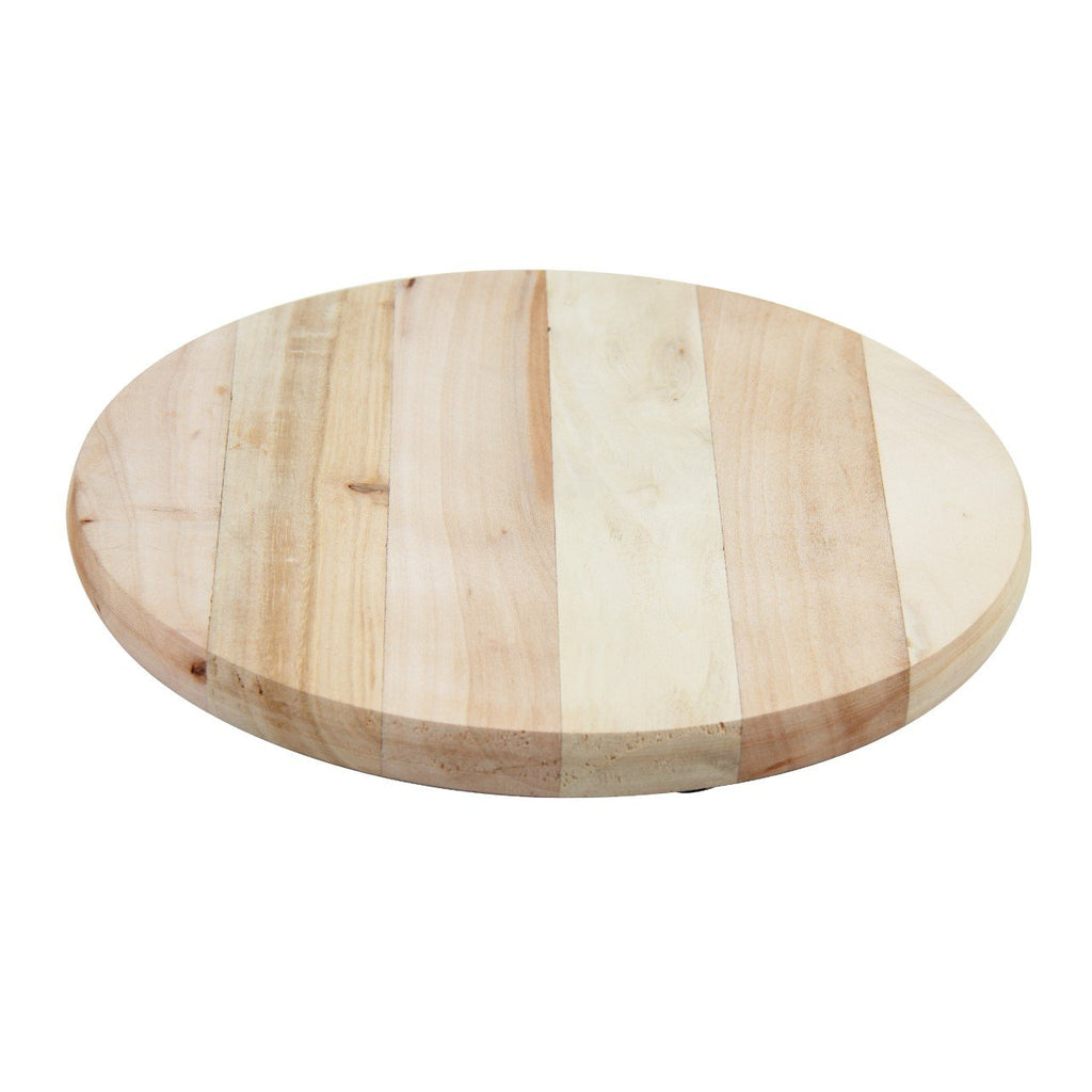 Round Wooden Chapati Roti Chopping Board 29cm Diameter 3.5cm Thick SKU 9909