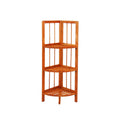 Wooden Corner Rack Maple 3 Tier 28cm x 26 x 85cm 8790