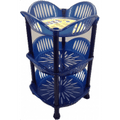 3 Tier Sunflower Vegetable Kitchen Storage Rack W38cm x D24cm x H62.8cm Assorted Colours H0431A