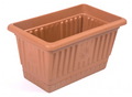 Plastic Rectangle Balcony Flower Pot Container Small 30 x 17 x 16cm H3487