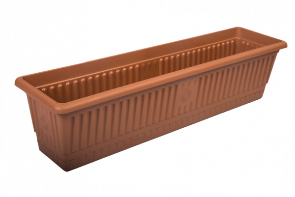 Plastic Rectangle Balcony Flower Pot Container Large 17 x 69cm H3500