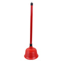 Rubber Bathroom Toilet Plunger 14 x 50 cm Assorted Colours 6851