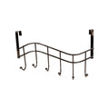 Metal Coat Hook Door Hanger Rack Black 44 cm 6868 A