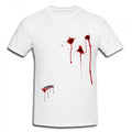 Wickedfun Halloween White Bullets wound and Scar Printed TShirt