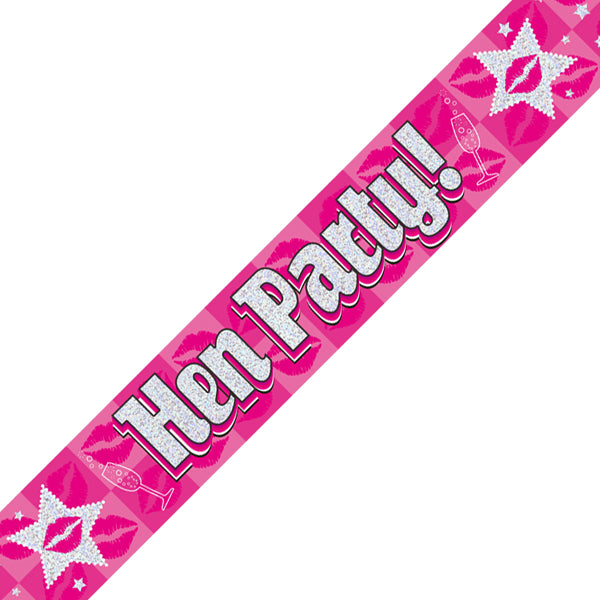Hen Party Banner Holographic (9 ft)