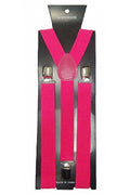 Wickedfun Hot Pink Plain Braces 2.5 cm