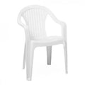 Mega White Garden Outdoor Chair Plastic 56 x 42 x 78 cm CT010