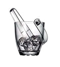 Glass Ice Bucket With Tongs 830ml 53628