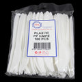 Plastic Disposable White Knife 100 Piece THL9584