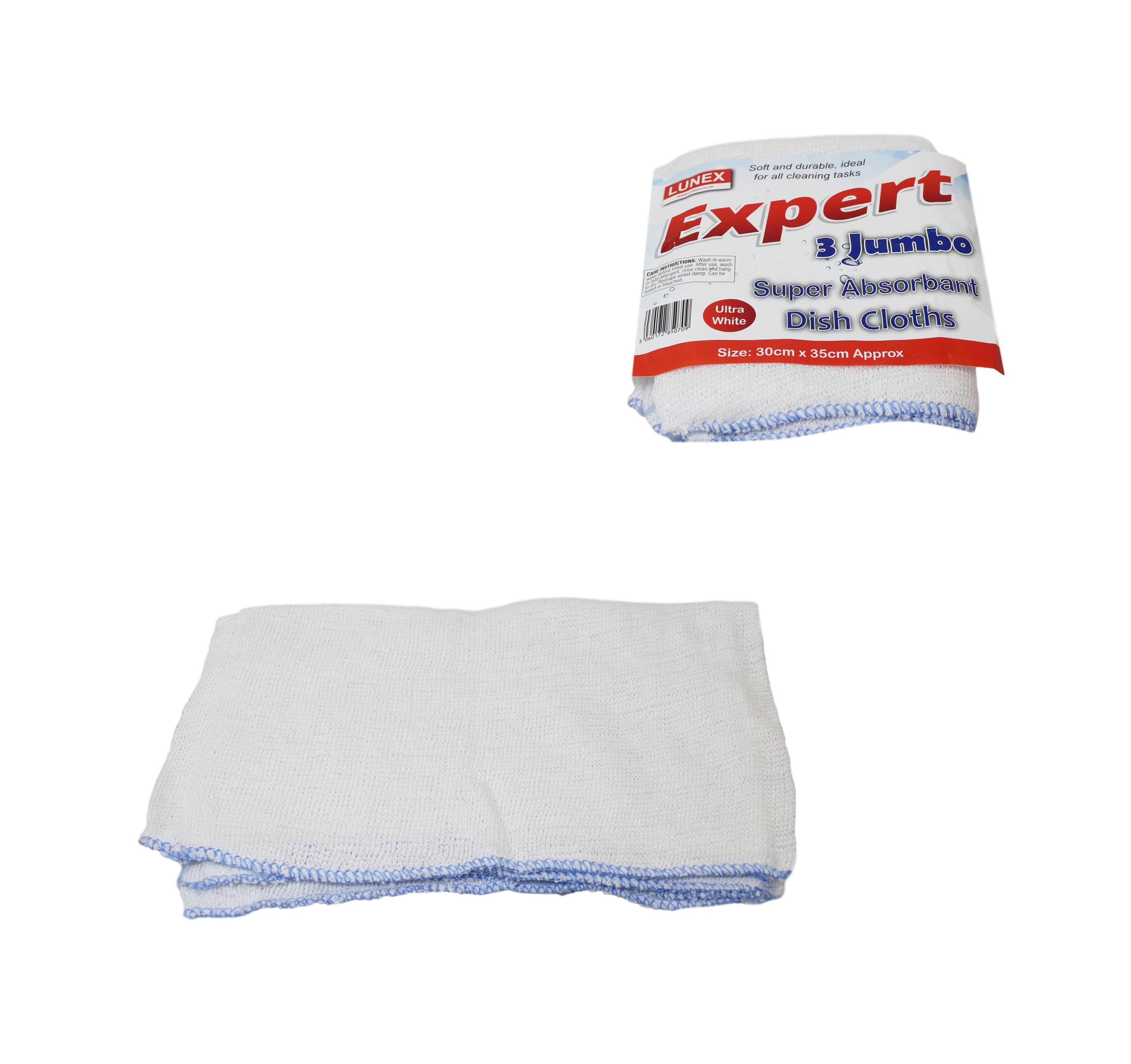 Jumbo Cleaning Dish Cloths 30 x 35cm Pack of 3 LL5070